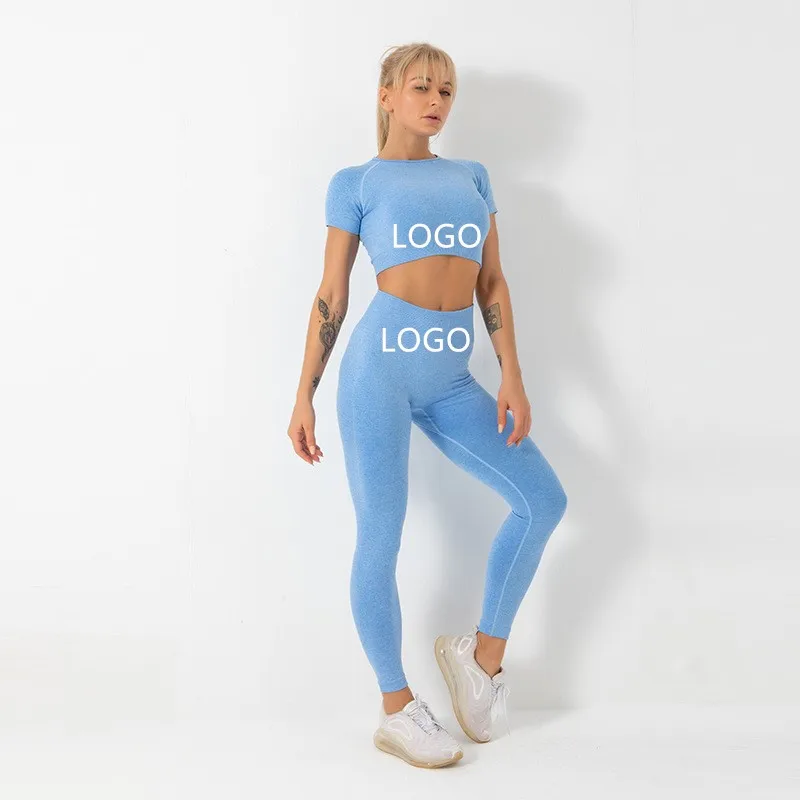 

[Free Sample] Logo Design Services Yoga Clothes Apparel Slight Customize fashion fitness custom yoga sets, Customied