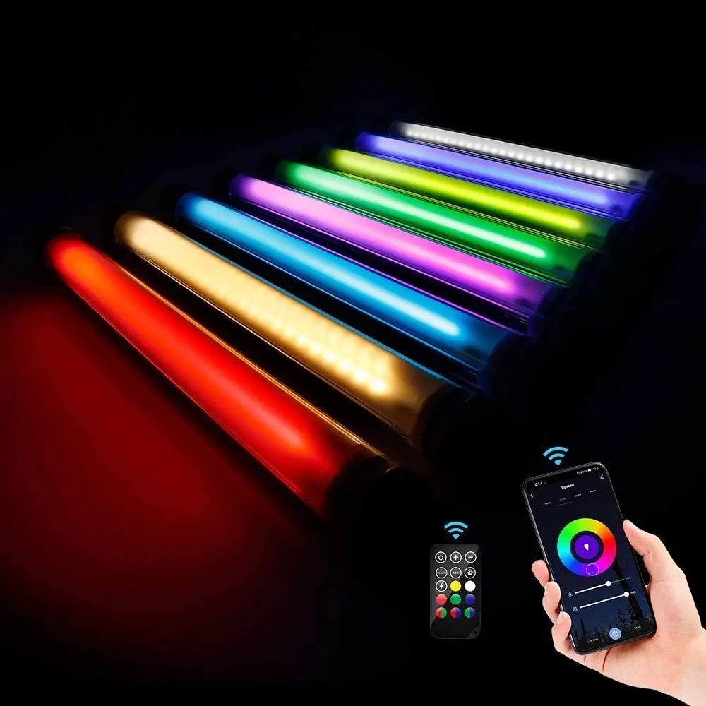 

LUXCEO P7RGB PRO Battery power film photography equipment APP music video portable led light stick rgb tube light with battery