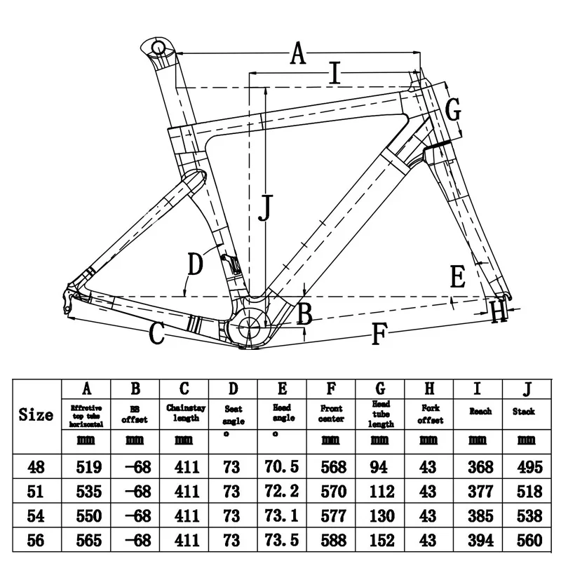 Bike Parts Carbon Road Frame 700c Triathlon Carbon Bike Frame With Fork