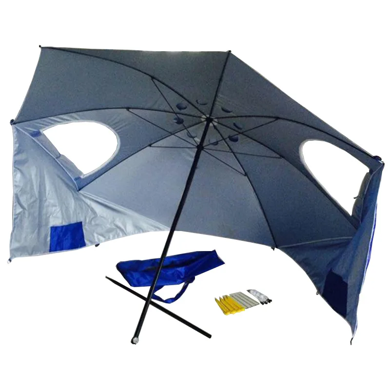 

China Manufacturer Portable Outdoor 190t Fabric beach Tent beach umbrella