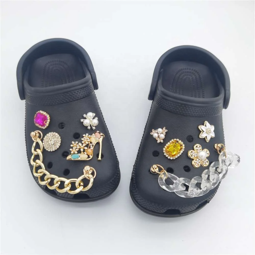 

Wholesale chain shoe charms decoration accessories for clog shoes