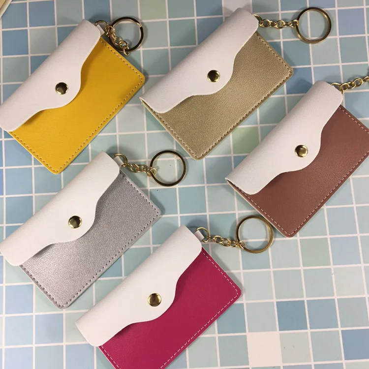 

Wholesale Colorful Girly Mini Cute Coin Key Purse Keychain Coin Card Holder