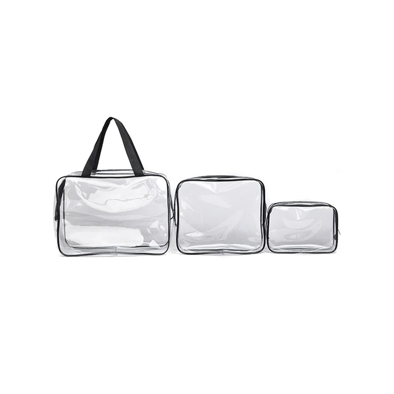 

Wholesale Custom Travel Cosmetics makeup bag Transparent PVC cosmetic bag, Customized
