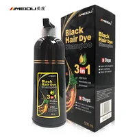 

Guangzhou Meidu factory Thailand 500ml wholesale drakening brown permanent natural black hair shampoo in hair dye