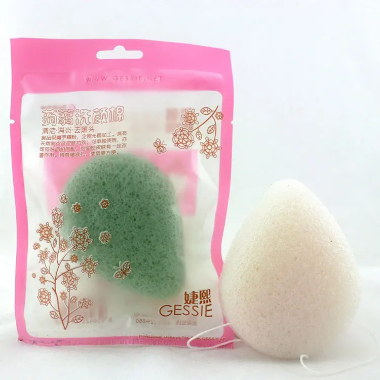 

1-28-1 private label 100% natural organic body konjac sponge, Multiple colors