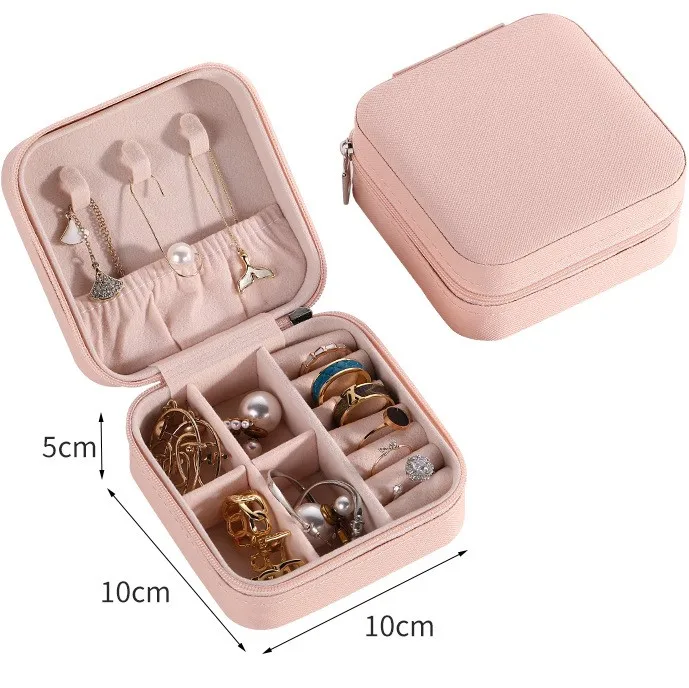 

Factory direct supply chain bracelet slide case organizer round jewelry box made in China