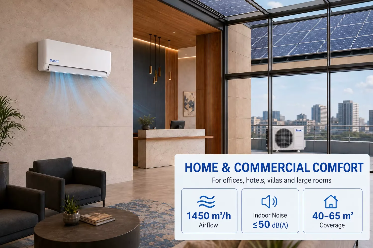 Split Air Conditioner, 36000BTU, Solar, Inverter, Wall - detail 4