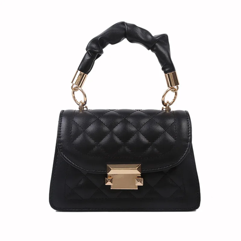 

Factory Wholesale Women Korean Fashion Chains Crossbody Bag Small Square Shoulder Bags Handbag for Girls, White,purple,black