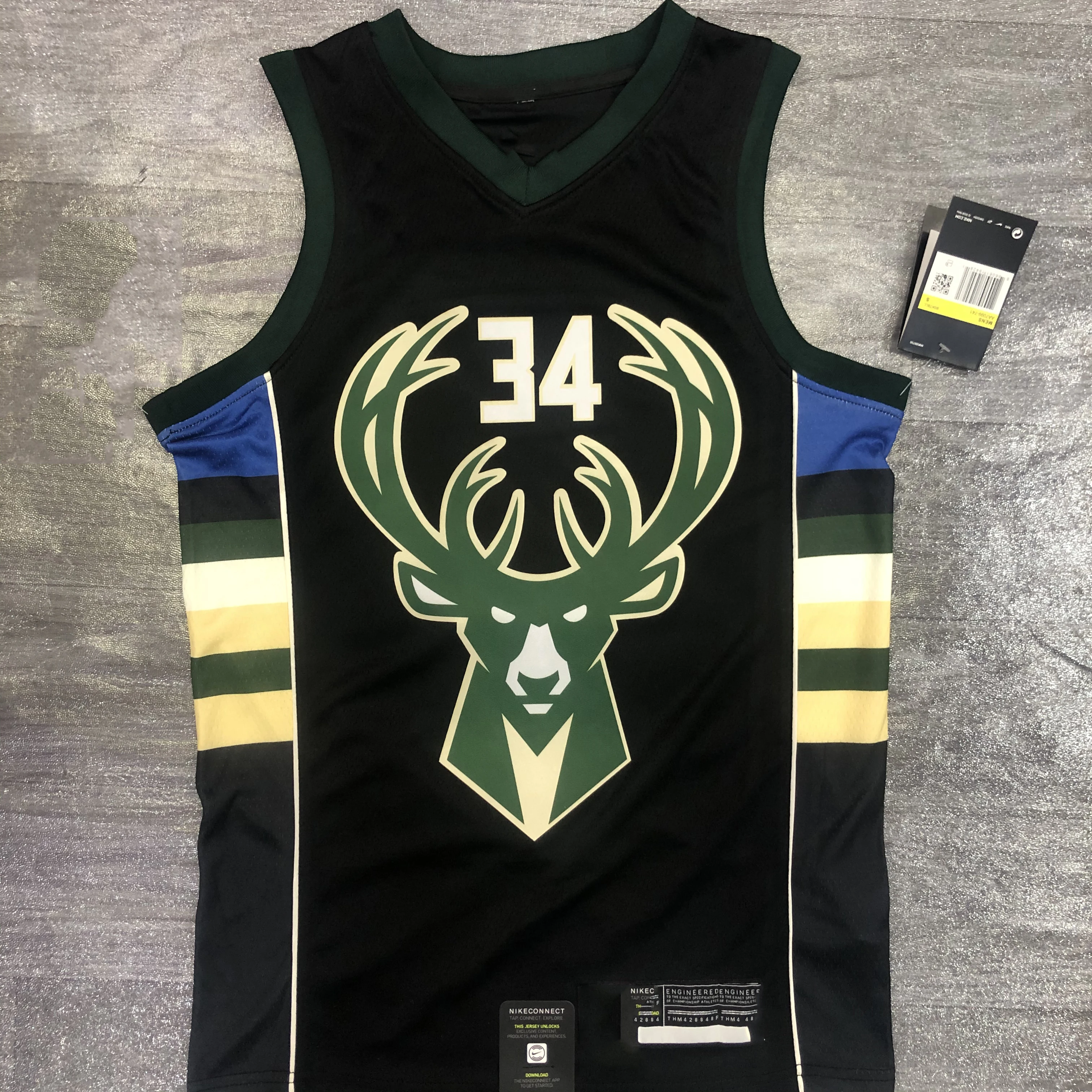 

2021Thailand Quality Milwaukee Basketball Jersey The Bucks Antetokounmpo #34 basketball jerseys Custom Name and Number, As picture