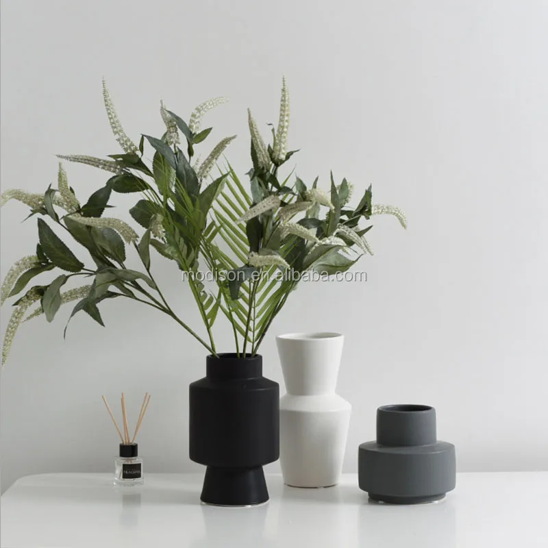 Nordic simple flower vase geometric vase home decor desk decoration ceramic vase 