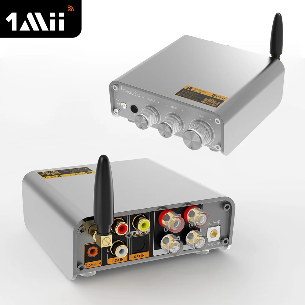 

aptX-HD HiFi Audio Amplifier Bass Treble Control 100W RWS X 2 BT 5.0 Wireless Audio Receiver