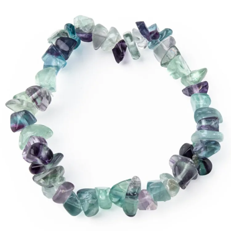 

New fashion women and girls natural rose quartz fluorite cyrstal quartz tumbled bead bracelet, As shown