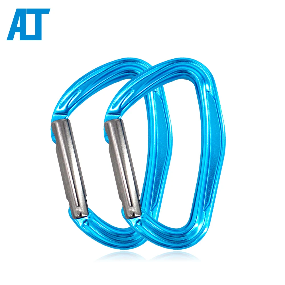 

Wholeasle 23KN Custom Logo D Shaped Camping Hook Aluminum Rock Climbing Carabiner Clip, Customized