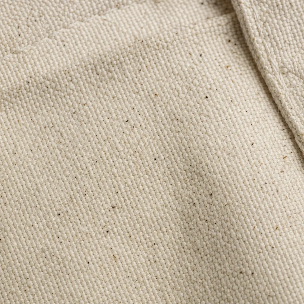 12oz Heavyweight Unbleached Cotton Canvas Texture