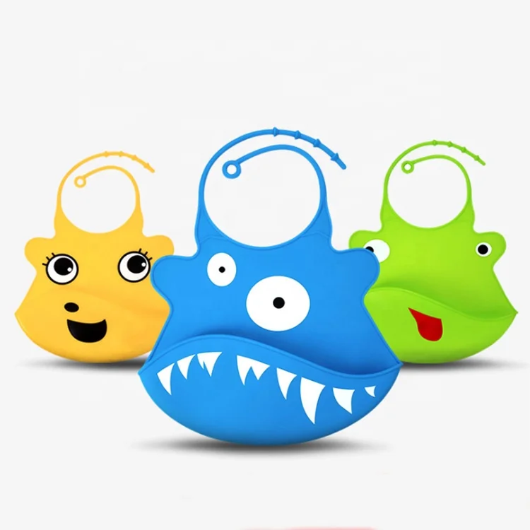 

BPA free Customized Wholesale Roll Up Waterproof Silicone Baby Bib