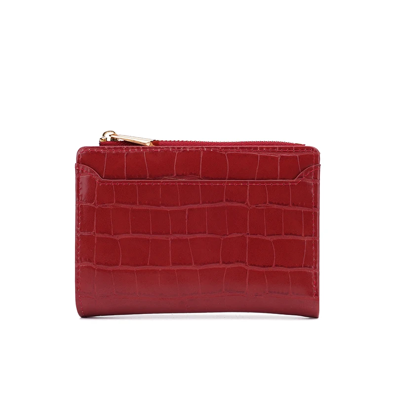 

Wholesale Factory Fashion Crocodile Embossed Leather Wallet Money Purse For Women, Mutil-color
