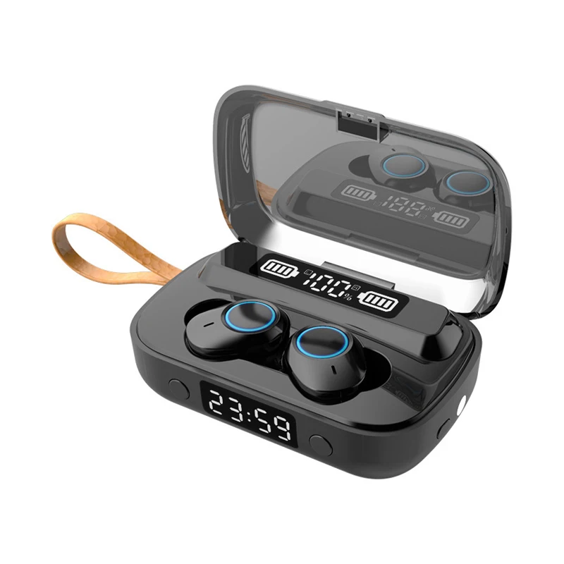 

New product A13 TWS Earphone Stereo Sports IPX7 Waterproof Wireless Earphones Touch Earbuds With Flashlight Clock