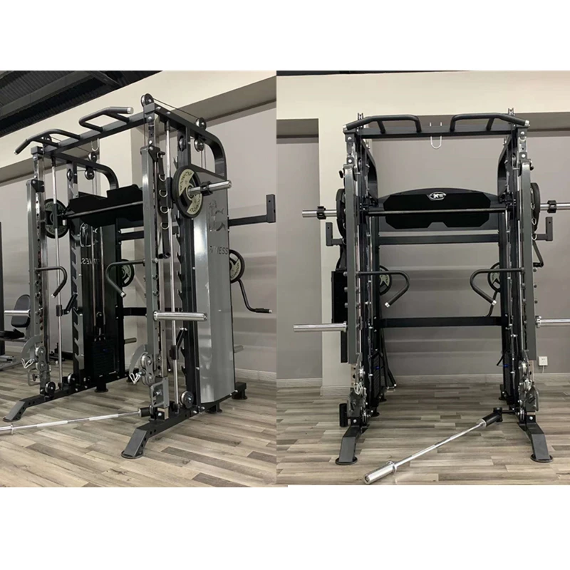 

Multi-functional strength gym trainer Squat Rack machine Smiths Machine, Customized