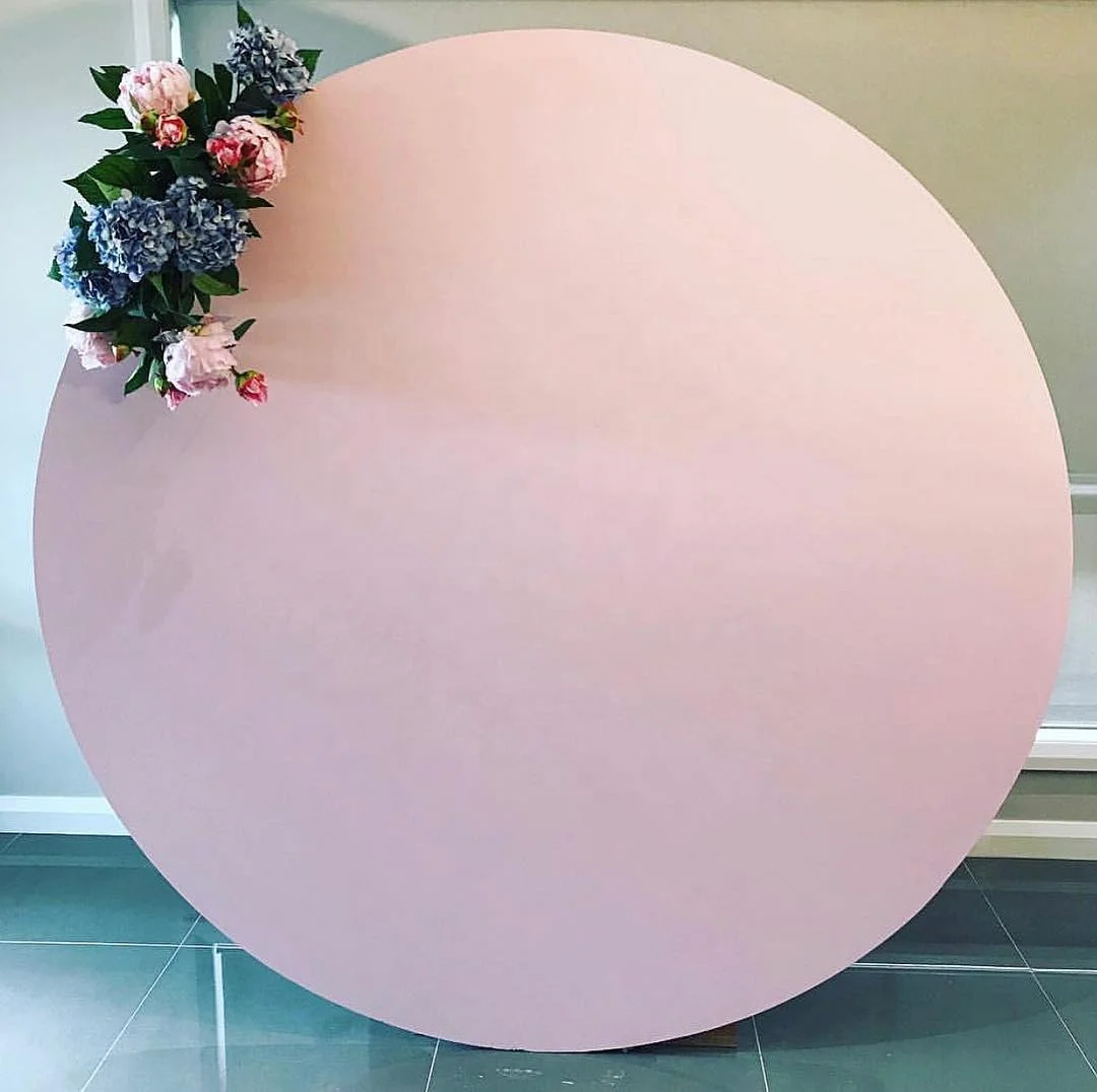 Wholesale Fashion White Round Acrylic Backdrop Wedding Acrylic Backdrop