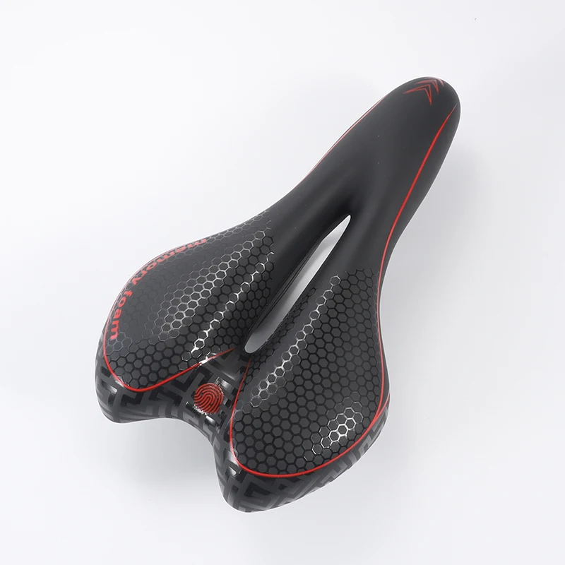 

Mountain bike saddle bicycle saddle with PVC comfort cushion taillight saddle soft seat accessories