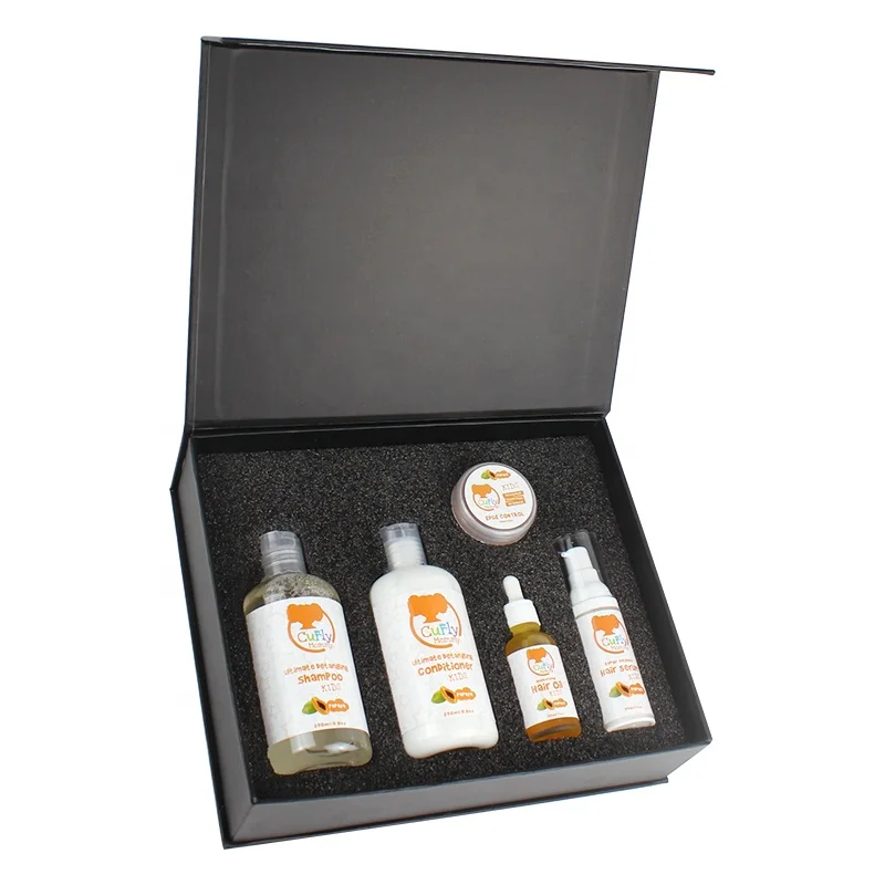 

CURLYMOMMY Private Label Sulfate Free Biotin Kids Curly Hair Products Care Set