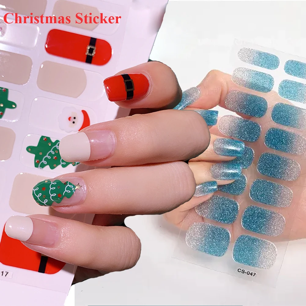 

GREENKEM 2022 Wholesale semi cured Gel Nail strip stickers Non-Toxic Long Lasting semi cured Gel Nail wraps