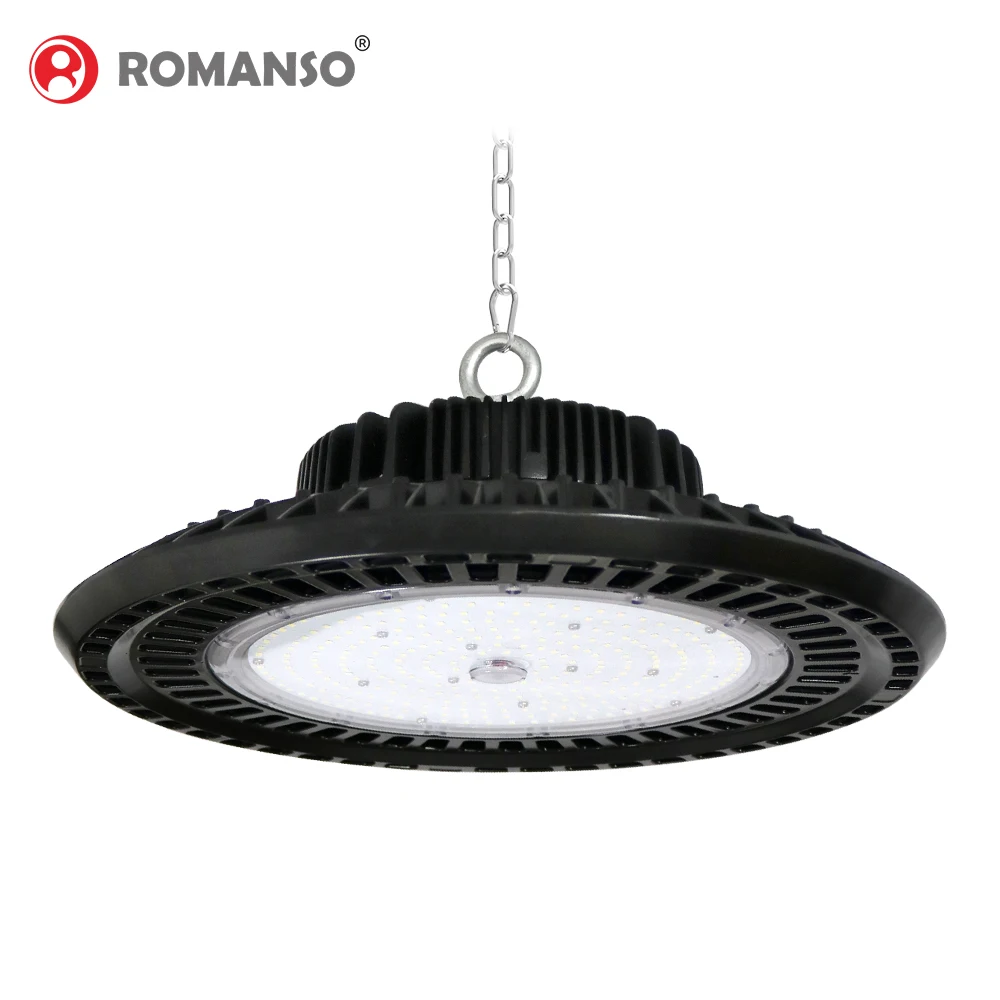 ROMANSO LED sensor 200w 300w 250w 60w 80w bulb bulbs e27 fixture highbay housing high bay light industry ufo led lamp