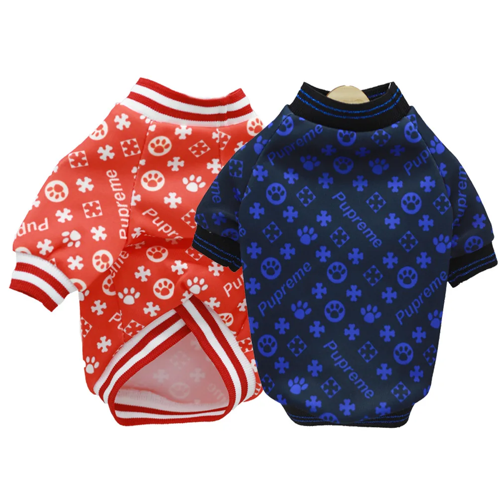 

Hot selling fashion luxury brand print designer dog clothes pet sweater