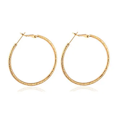 

Eico Big Frosting Surface Circle Western Design Women Hoop drop Earring christmas present