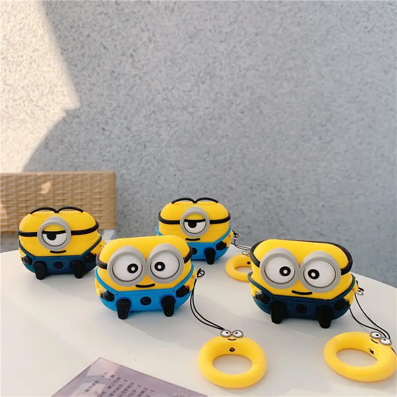 

Earphones Case For Airpods pro Wireless Earphone Protective cover, Brown yellow