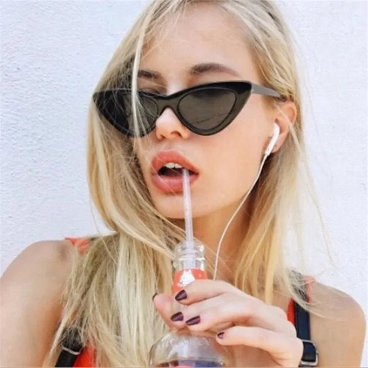 

Candy Colors Sunglasses For Women Cat Eye Sun Glasses Brand Designer Fashion Female Eyewear sunglasses UV400 gafas de sol, Mix color or custom colors