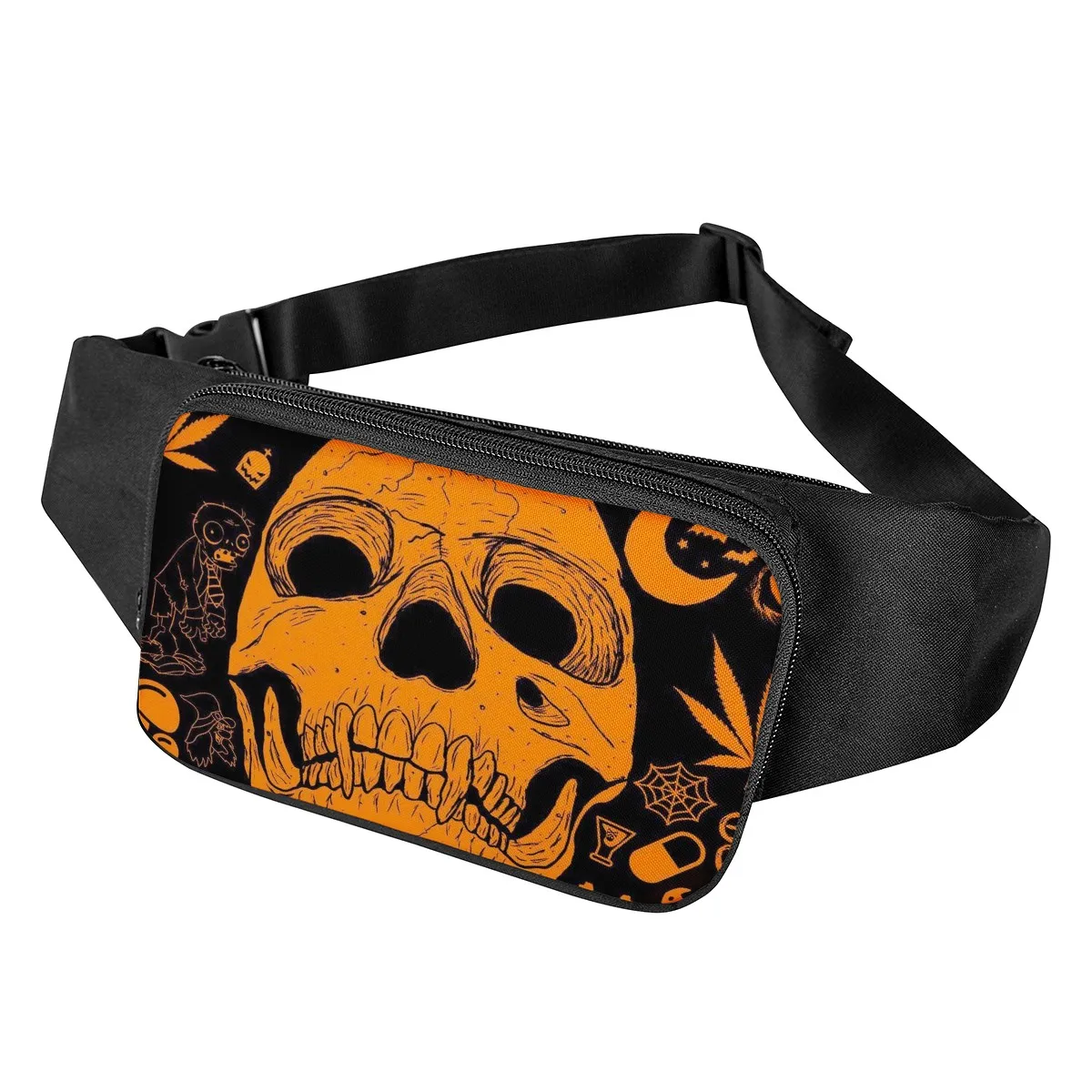 

Factory low price custom halloween skull funny print men's and women's pockets are universal and suitable for fitness exercises, Custom picture