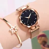 New Hot Sale Women Ladies Watches Magnetic Buckle Luxury Fashion Relogio Feminino Crystal Female Wristwatch Alloy Watches