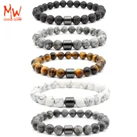 

Hamoery Men Women 8mm Tiger Eye Stone Beads Bracelet Elastic Natural Stone Yoga Bracelet Bangle-21003