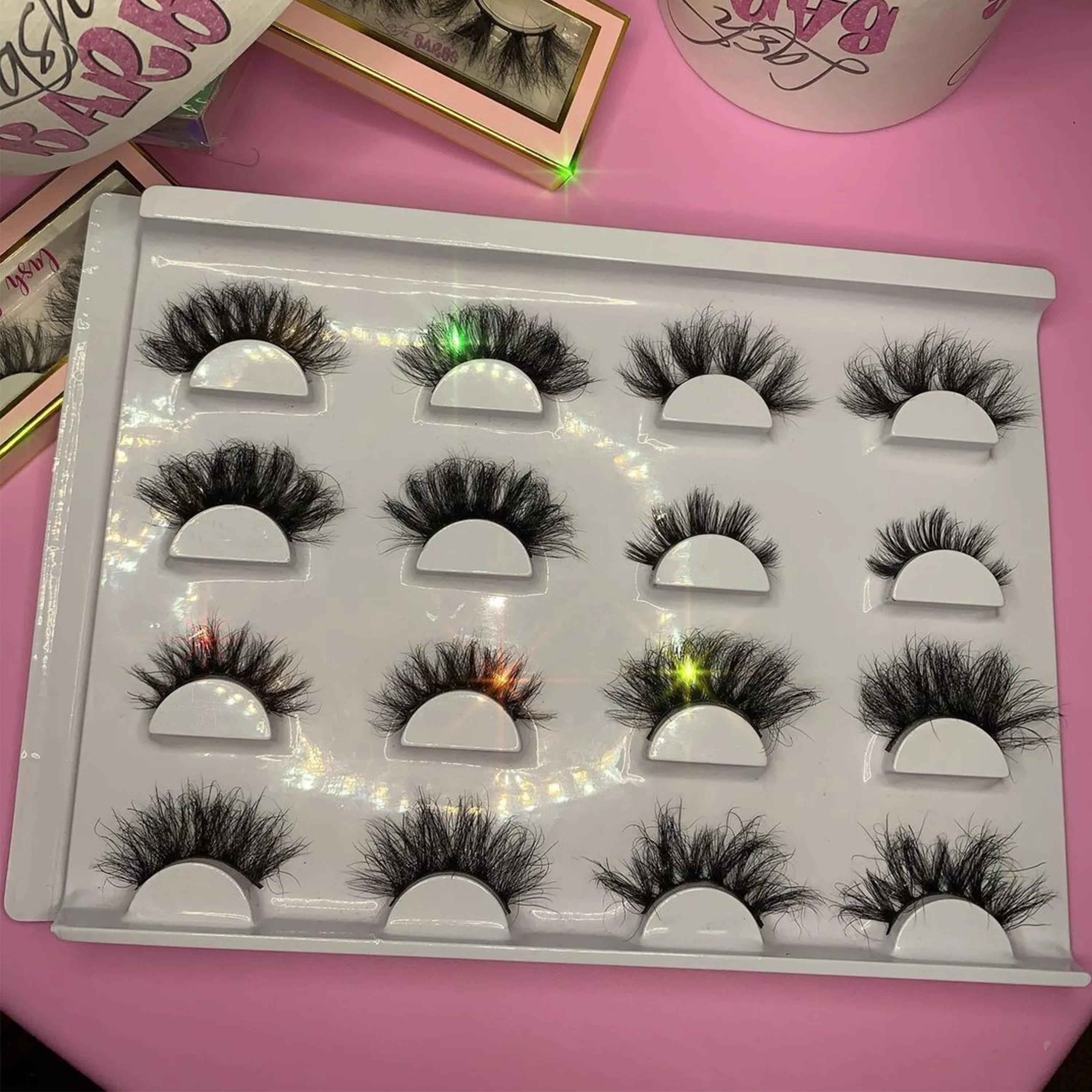 

March expo 2021 selection mink eyelashes and packaging and lash glue lash books eye lashesh lashes