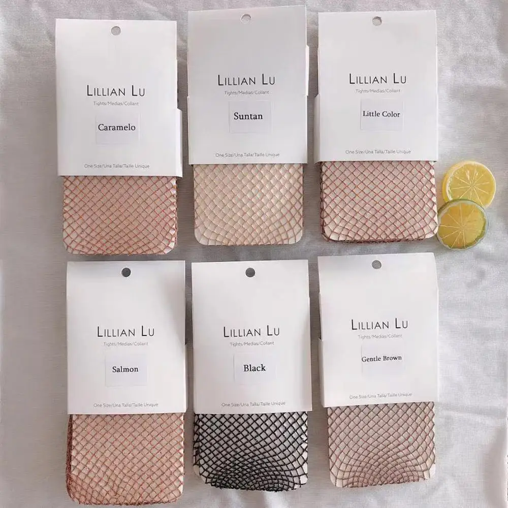 Wholesale glitter fishnet pantyhose skin tone stockings for normal and large size