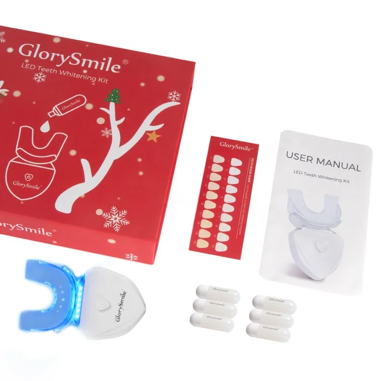 

OEM New Product High Quality Christmas Design PAP+ Glory Smile Home Teeth Whitening Kit Private Logo