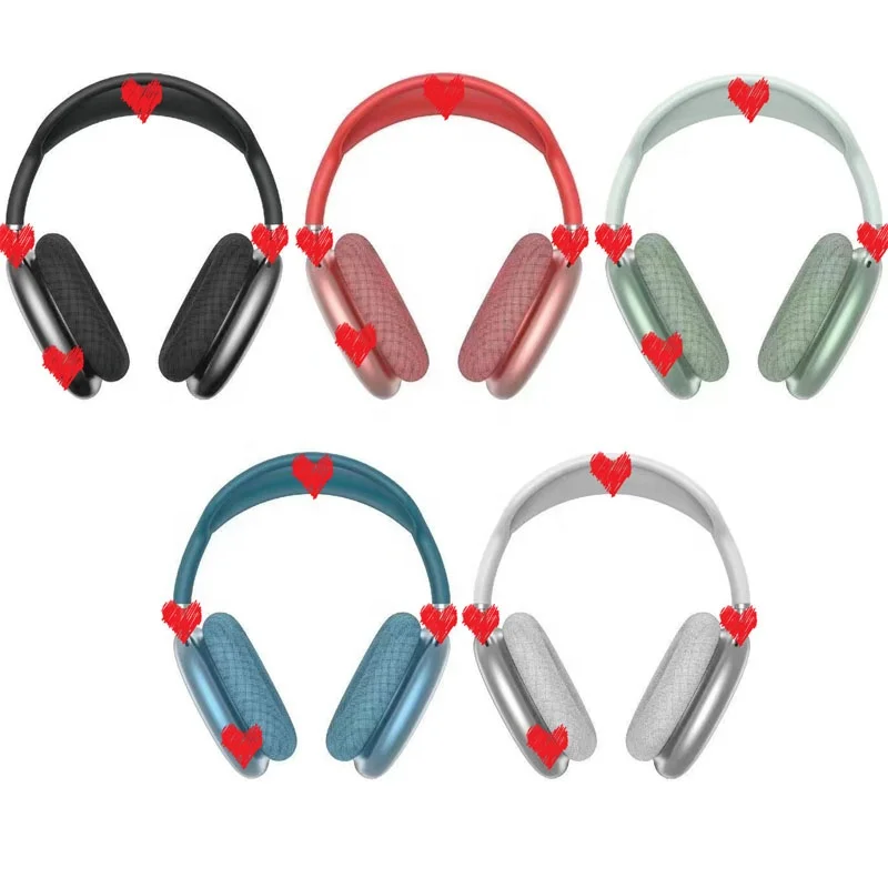 

2021New P9 wireless Max wireless headset is suitable for Apple TWS headset fashion dynamic headset Wireless Bt headband earphone