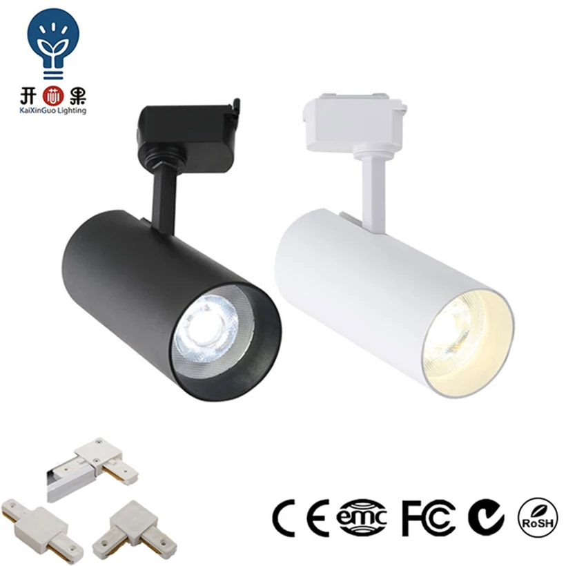 Cob Led Hood Track Light 20W Nano For Wall Unit Square Painting Anti-Glare Plug In Lighting With Remote Price Tag Rail System