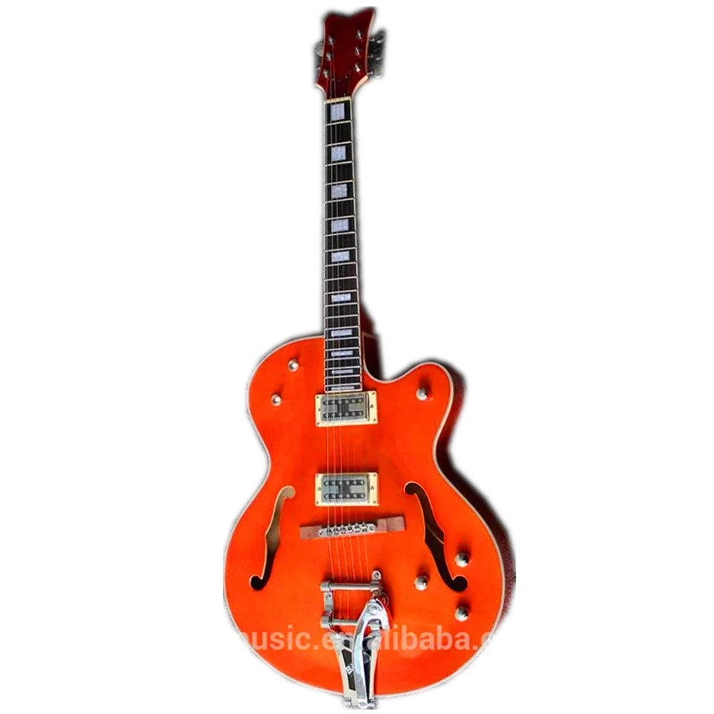 

Weifang Rebon tremolo hollow body jazz electric guitar