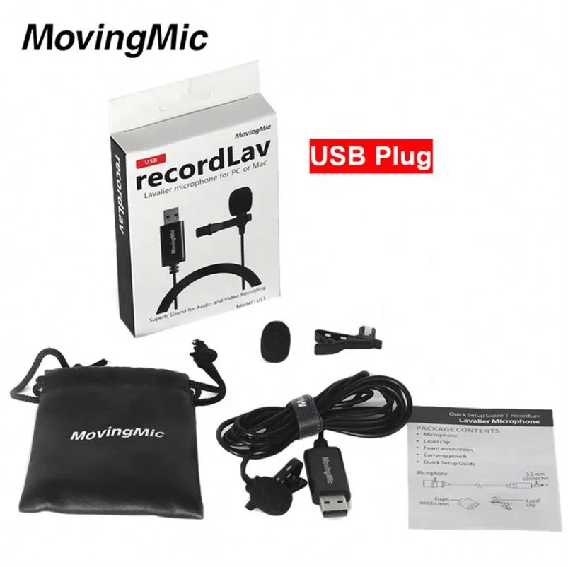 

Professional Made Microphones Laptop Video Recording Usb Mic For Pc, Black