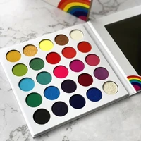 

2019 OEM No Logo Empty Private Label Cosmetic Makeup 25 Color Glitter Eye Shadow