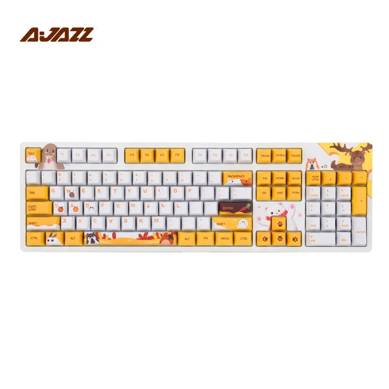 

104key Graffiti PBT Cartoon Keycaps OEM Mechanical gaming keyboard Cherry MX Switch for Gamer/Office/girls