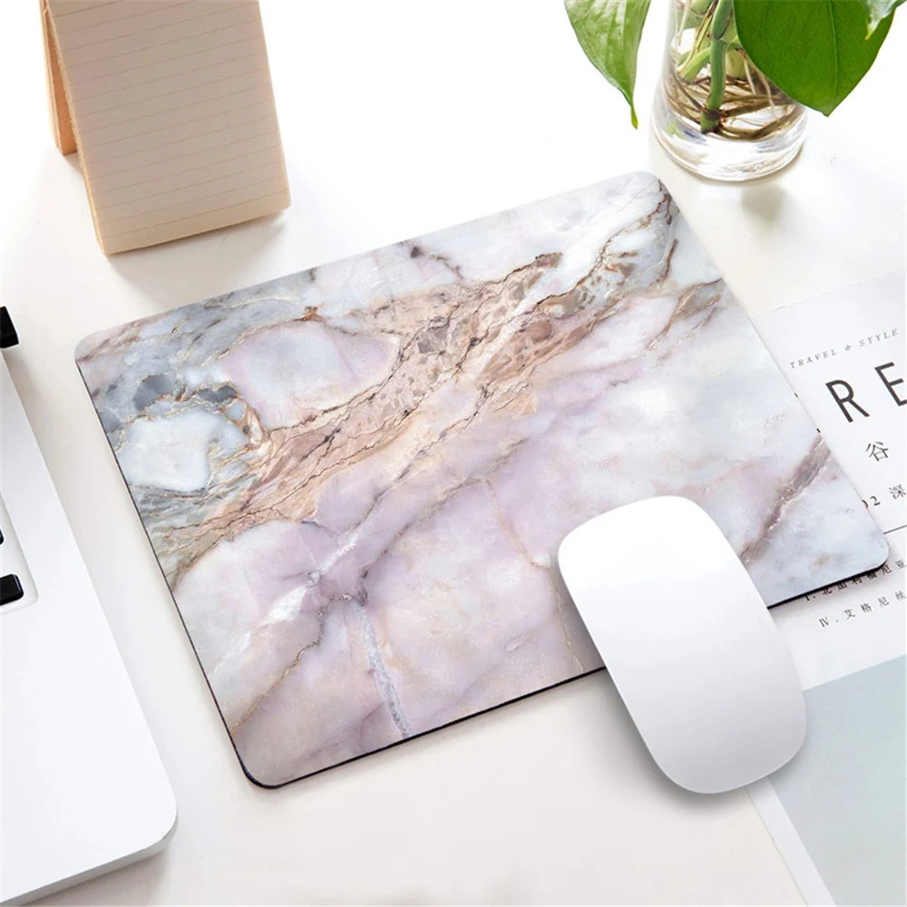 

1pc Nordic Style Marble Mousepad for Gaming Laptop Computer Mouse Pad Wrist Rests Table Mat Office Desk Accessories