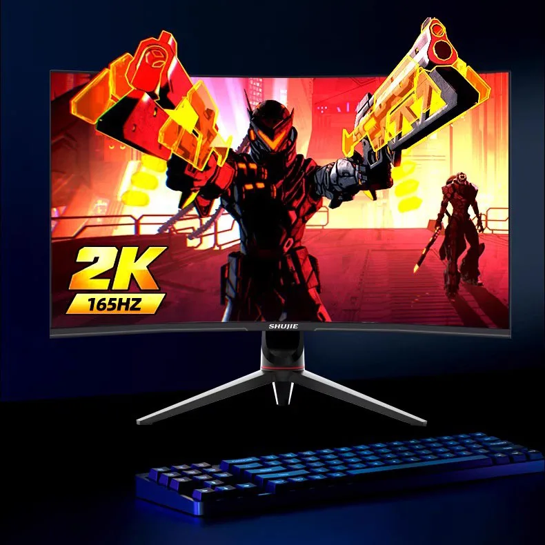 

32inch curved screen 165HZ 1K 2K frameless lifting breathing light widescreen computer monitor led display gaming
