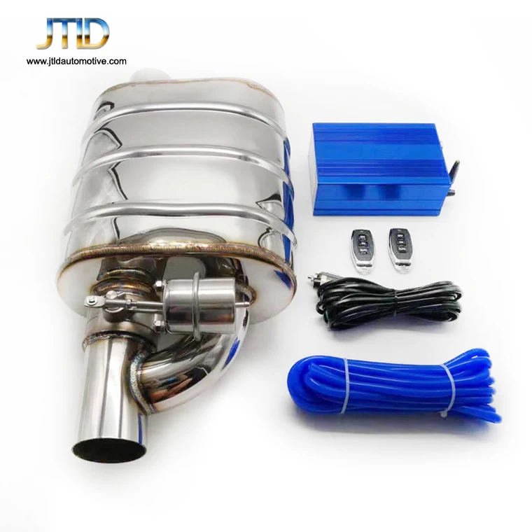 

Factory Directly 2.5 inch Stainless Steel Vacuum Exhaust Cutout Electric Valve Muffler with Remote Control
