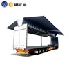 china sinotruk howo diesel 6 wheel wing opening van cargo body truck