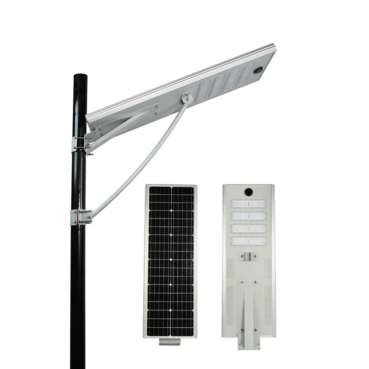 solar lamp microwave radar solar motion sensor 80w integrated solar street light charge controller