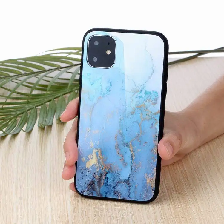 2019 new arrivals IMD marble Tempered glass tpu case For iPhone 11 2019