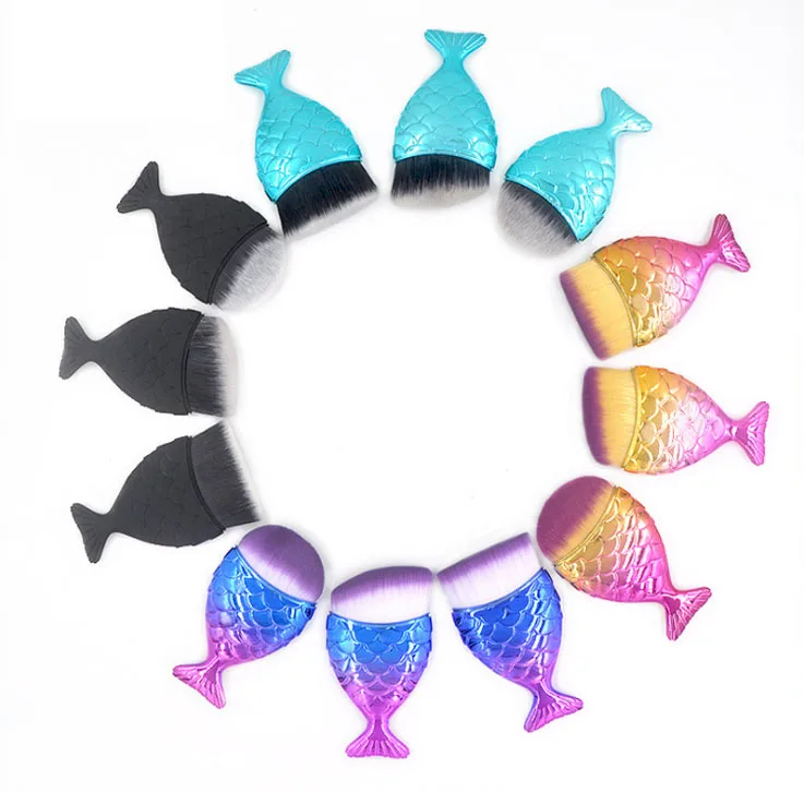 

Single Mermaid Makeup Brush Professional Eye Makeup Brushes Tool For Face, As your requirement